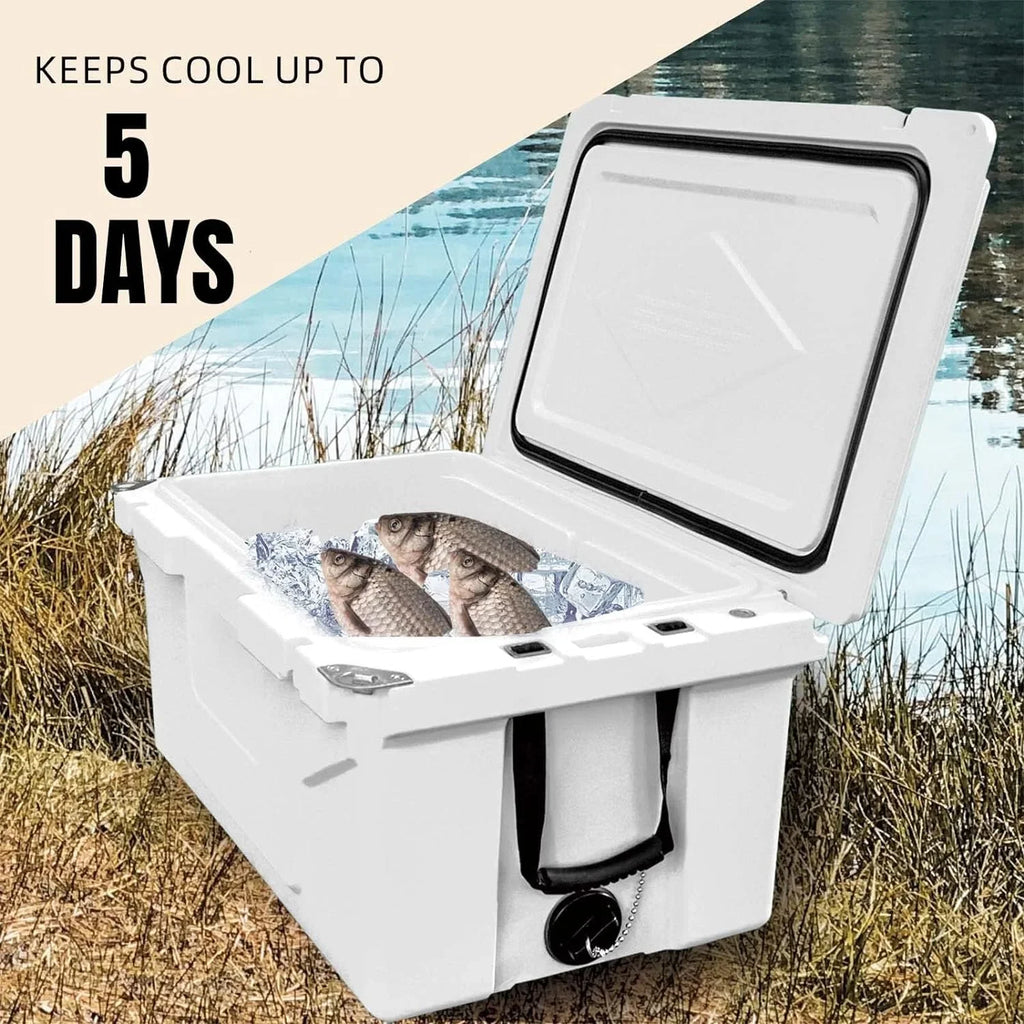 Ice Cooler Insulated 65QT, Large Box Chest Portable Extra Capacity
