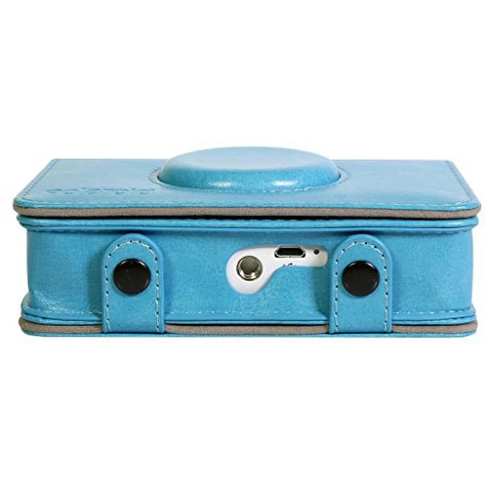 Camera Custom Touch for – Polaroid Leatherette Fit Design Print Digital (Blue) Case Snug Instant Snap