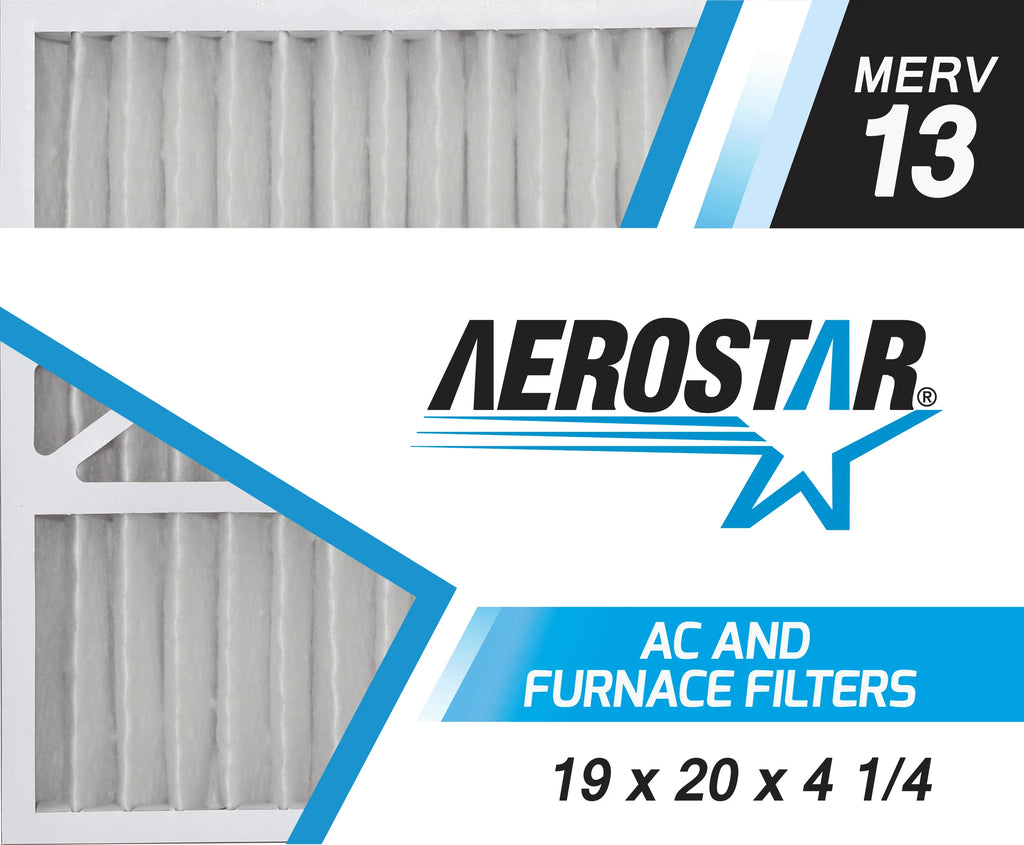 Furnace Aerostar 4 Filter, Filter, Air 13 x 19 Air AC MERV Pack 2 1/4 Pleated x 20