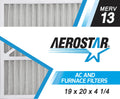 Furnace Aerostar 4 Filter, Filter, Air 13 x 19 Air AC MERV Pack 2 1/4 Pleated x 20