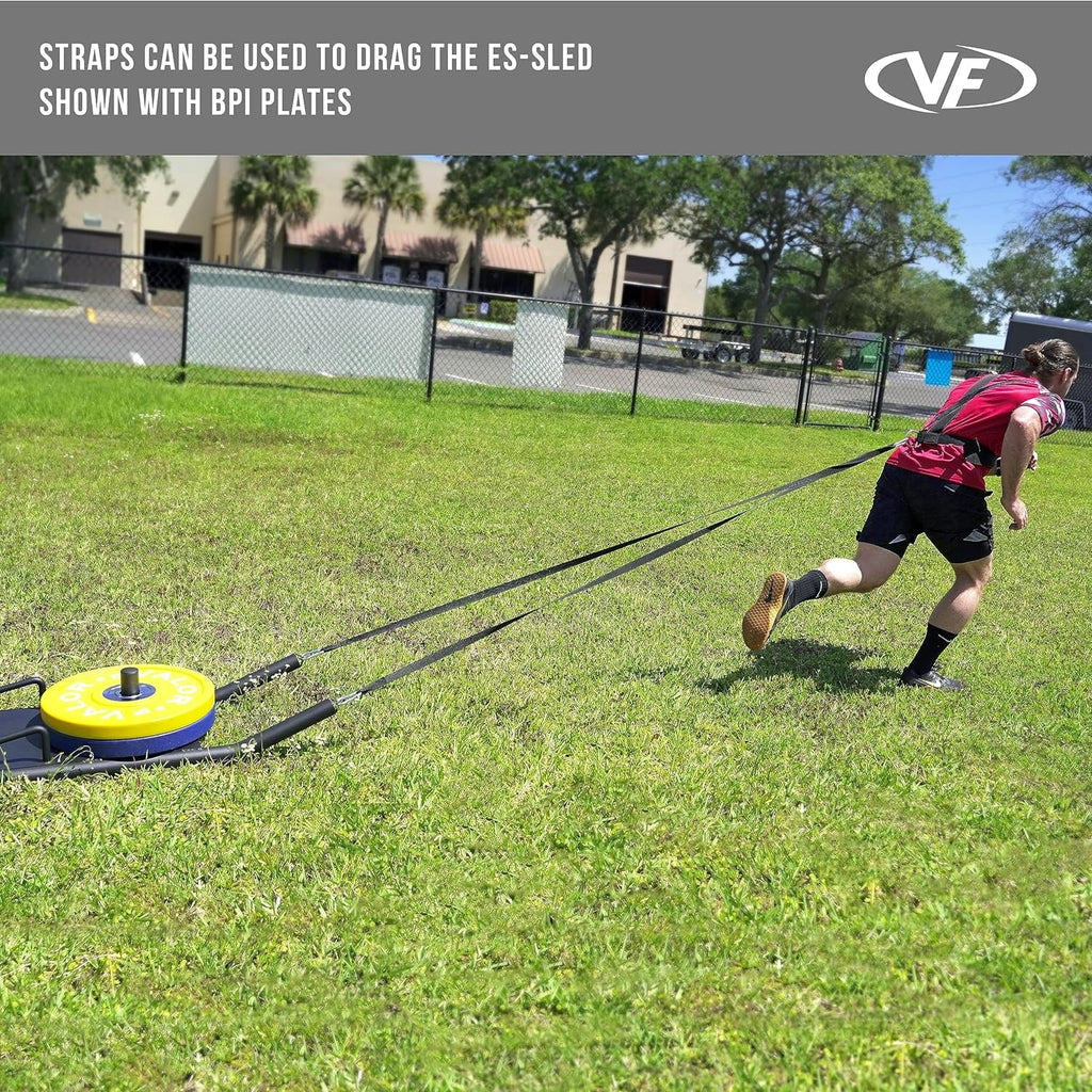 (Push, Straps Sled Sled) Fitness ES-SLED and Pull, with Agility Harness & Drag Valor