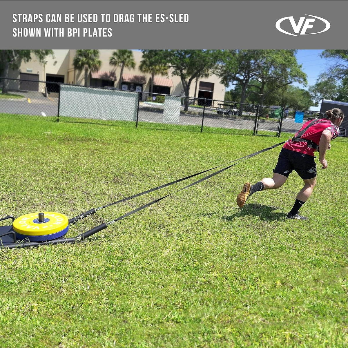(Push, Straps Sled Sled) Fitness ES-SLED and Pull, with Agility Harness & Drag Valor