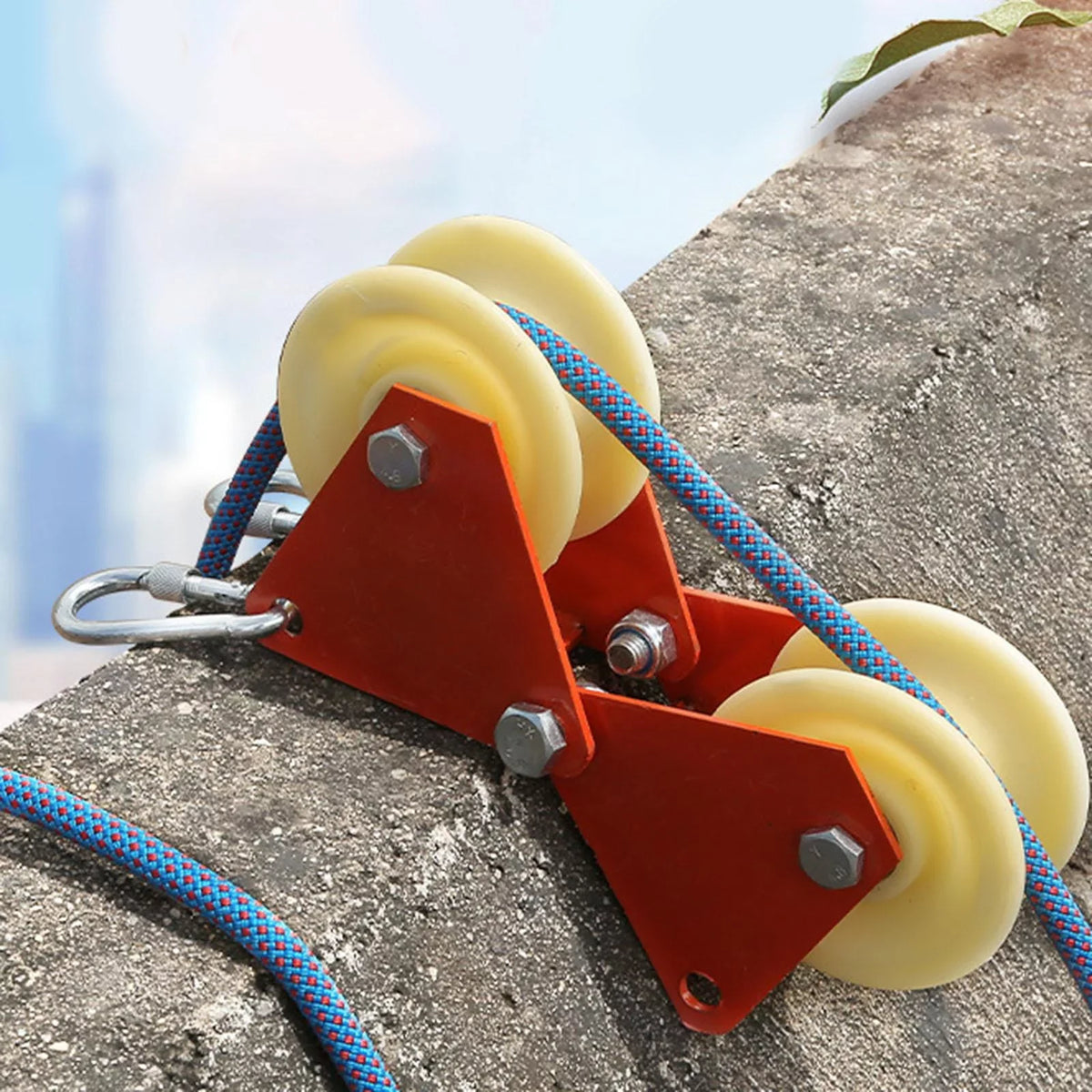 Rope Anchor Edge Rock Hiking Wear-Resistant Accessories Rope Abseiling Rappelling Wheels Sheath Climbing