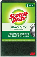 8 Scour pad Large Heavy Green, Pads Duty, Scotch-Brite 8