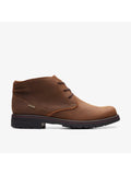 Chukka COLLECTION Morris Cushioned BY Toe Resistant Lace-Up Brown Mens Round Insole Removable CLARKS Peak Boots 10 W Water