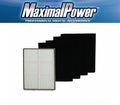 Black Pre-Carbon Whispure 4 Pre-Carbon Purifier Non-OEM Whirlpool Compatible (Whirpool AP450 + Purifier HEPA Filter Fits Filter Filters) Models AP510 Filters +