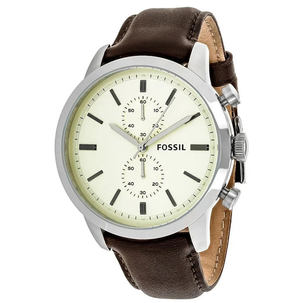Crystal Fossil Townsman Mineral Quartz Men's FS4865 Watch