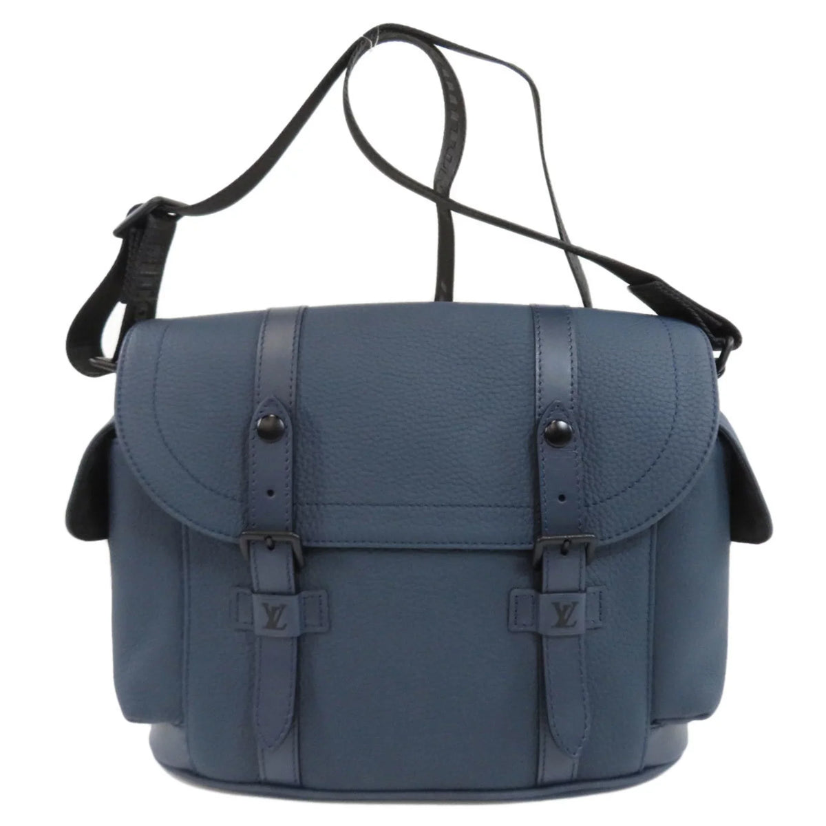 M58475 Louis Men's Leather Vuitton Christopher (Good) Taurillon Shoulder Bag Pre-Owned