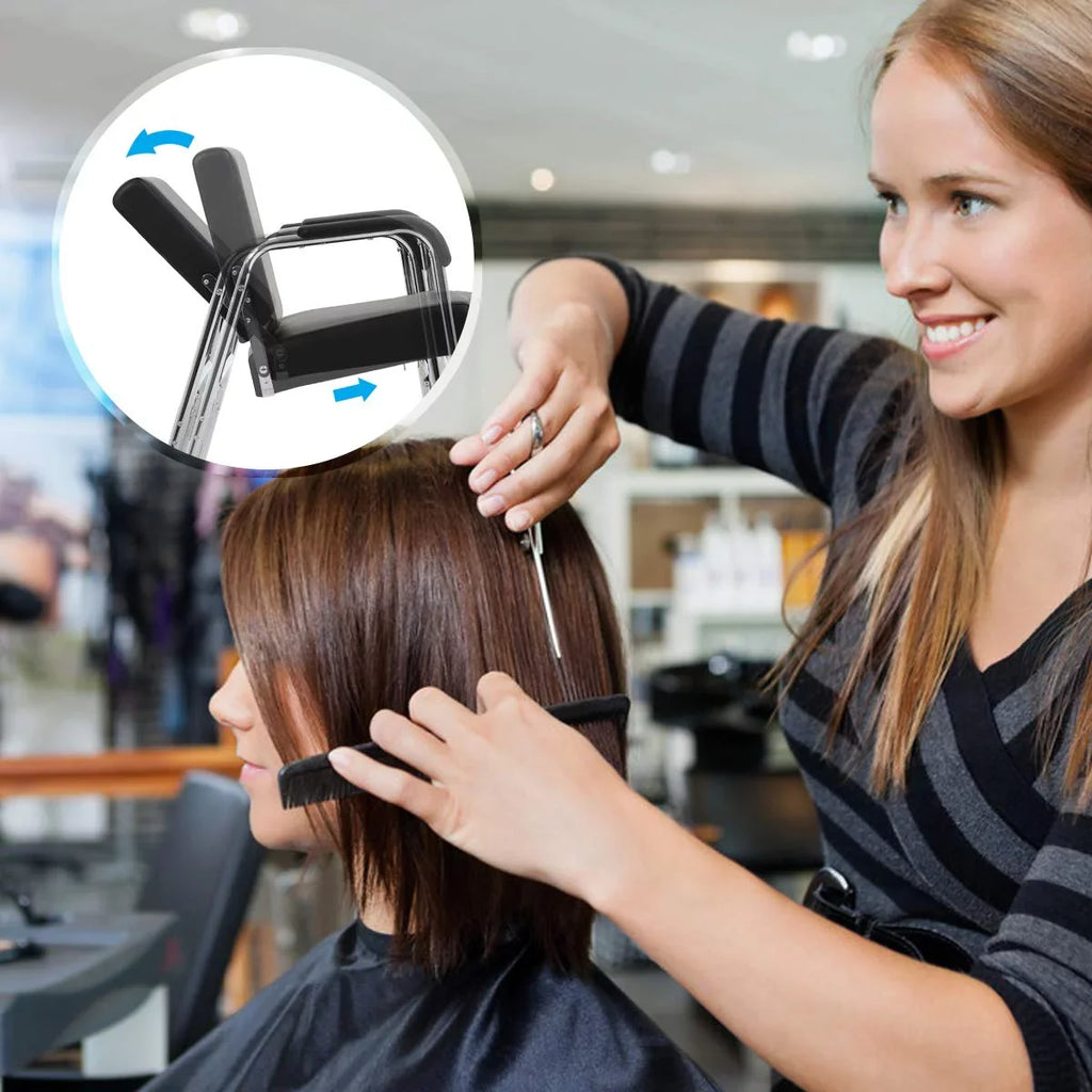 Stylist Black Hair for Equipment Beauty Women Fashion Salon Shampoo Heavy Men, Auto Chair Chair Modern Spa Stylist Chair Barber for Reclining Duty Hair Chair