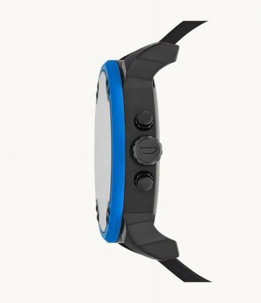 BLACK DADDY 2.0 BLUE 4 DZ7434 NEW CHRONOGRAPH WATCH DIESEL MEN'S NYLON TIME MR.