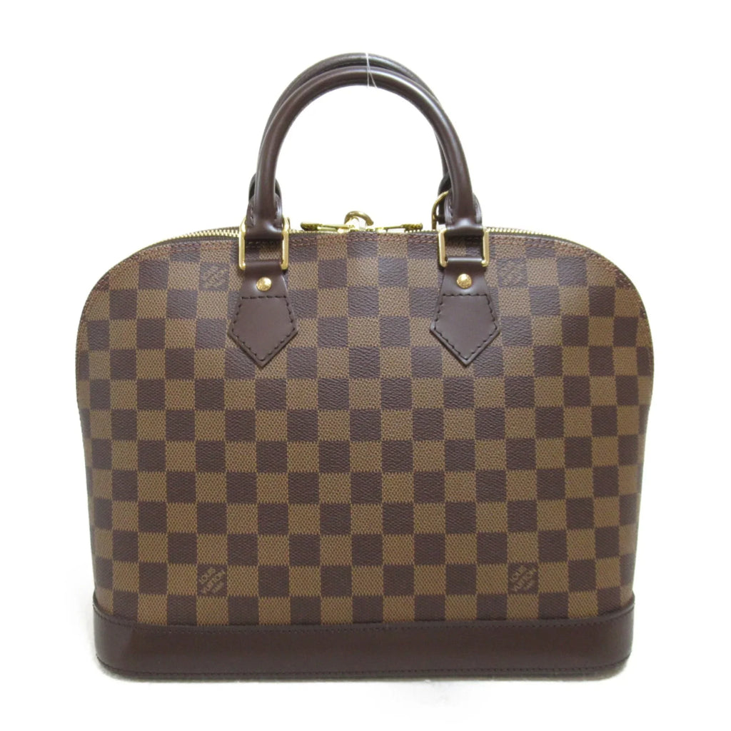 N51131 Pre-Owned LOUIS canvas VUITTON PVC Brown (Good) Ebene Damier coated Alma handbag