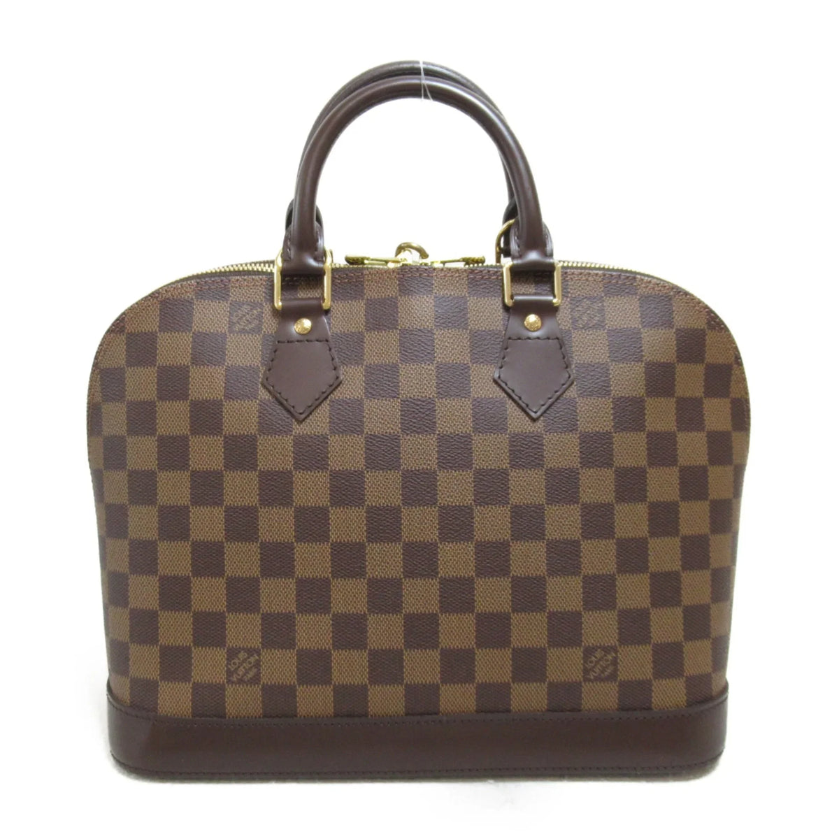 N51131 Pre-Owned LOUIS canvas VUITTON PVC Brown (Good) Ebene Damier coated Alma handbag