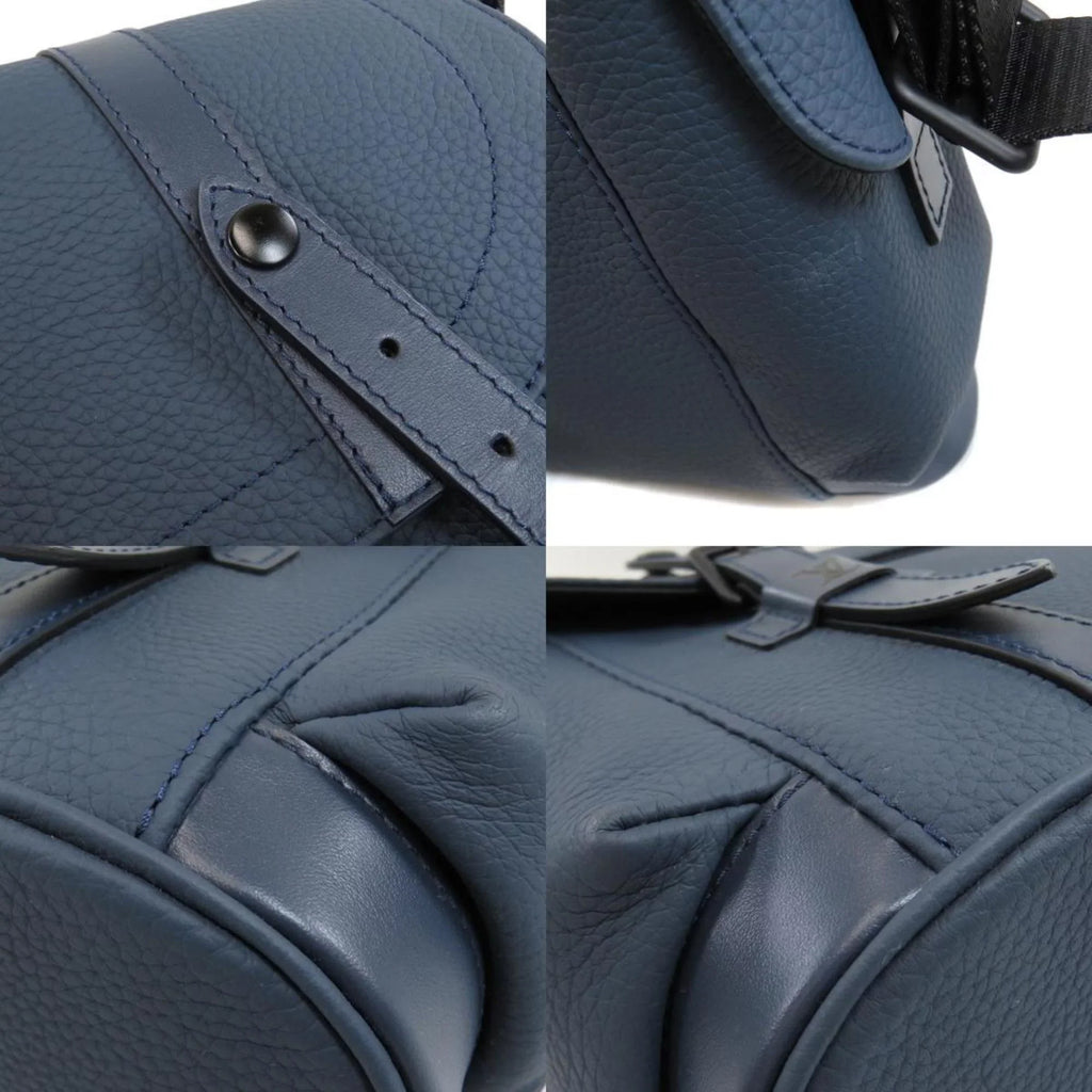 M58475 Louis Men's Leather Vuitton Christopher (Good) Taurillon Shoulder Bag Pre-Owned