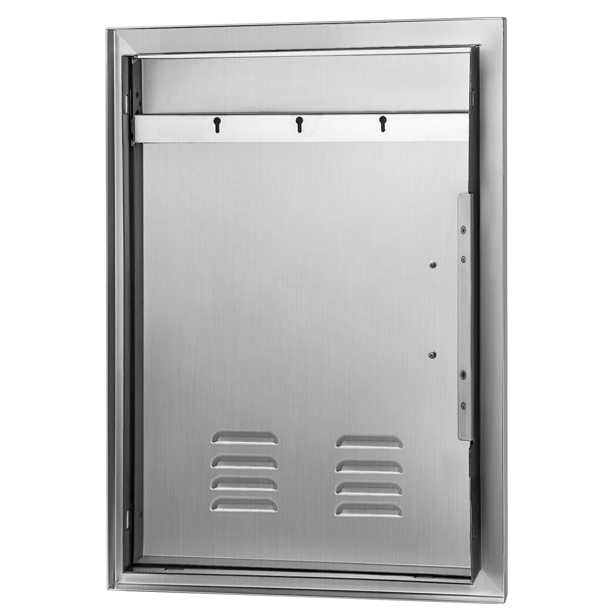 Door Storage Door Vertical with 17x24 Steel Vents for Stainless BBQ inch Island Single Access