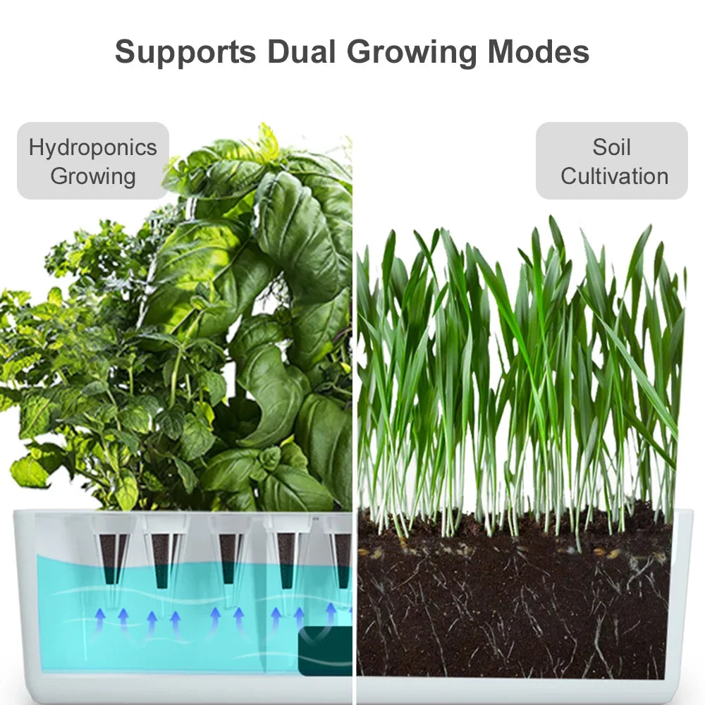 Smart – for Home, Indoor and Kit Timing LED Perfect Garden Height and Office, Adjustable Kitchen with Pinnaco Hydroponic