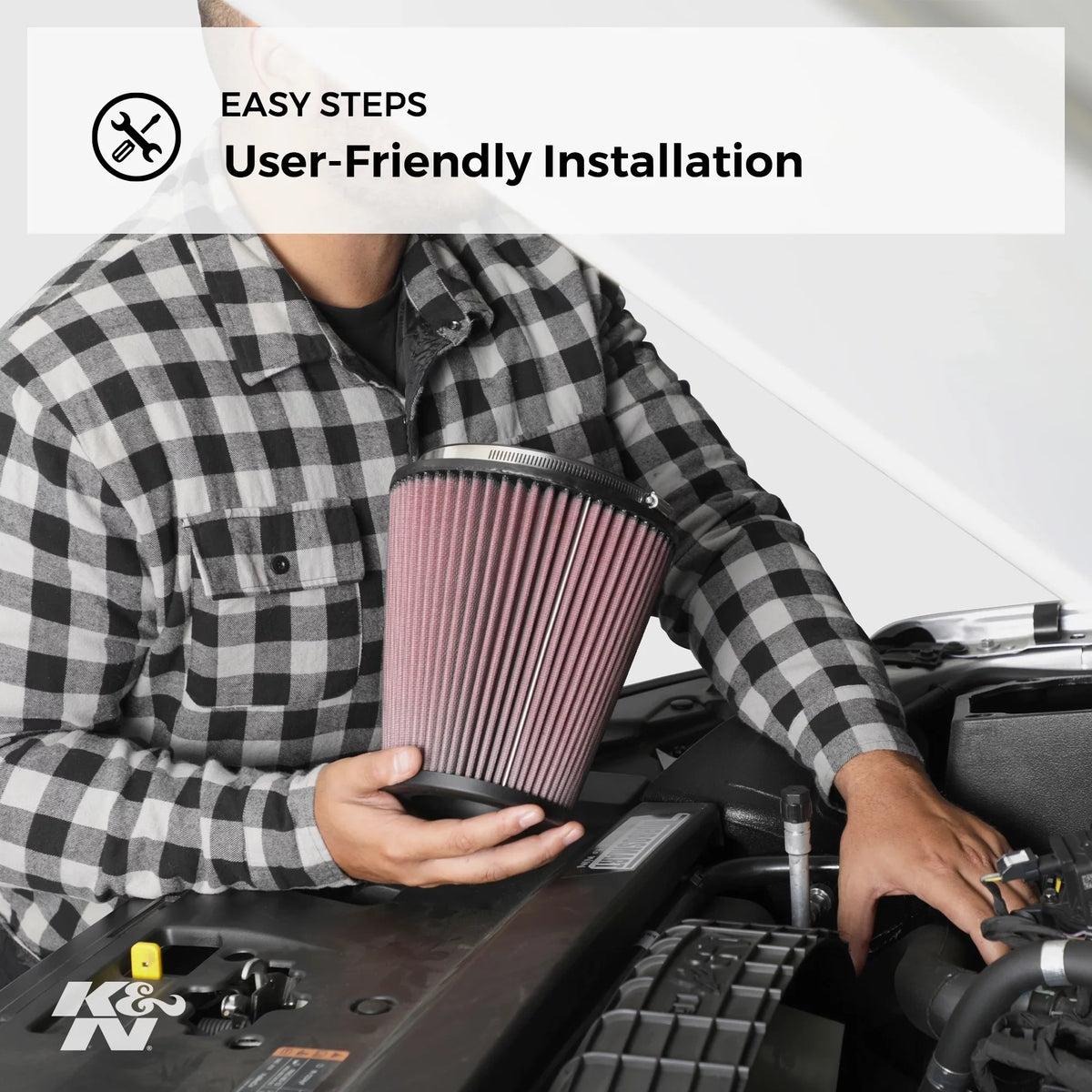 Performance, E-3737 Filter, K&N Washable, Replacement Heavy Premium, Air Duty: Industrial High Engine Filter: