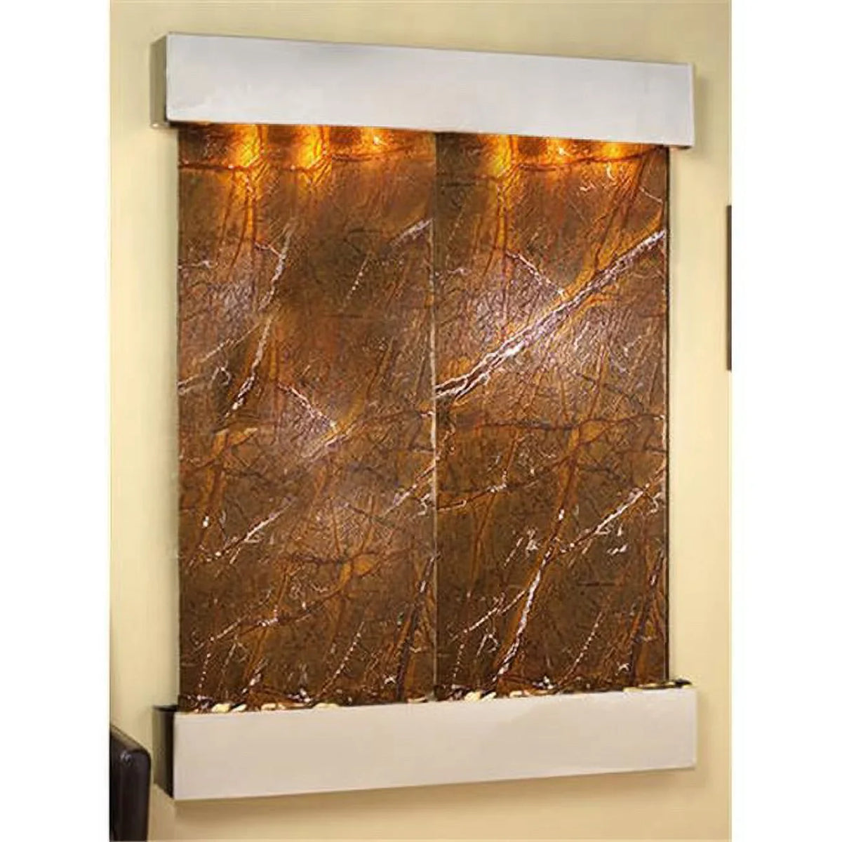 Fountain Wall Majestic - Marble Rainforest Brown River