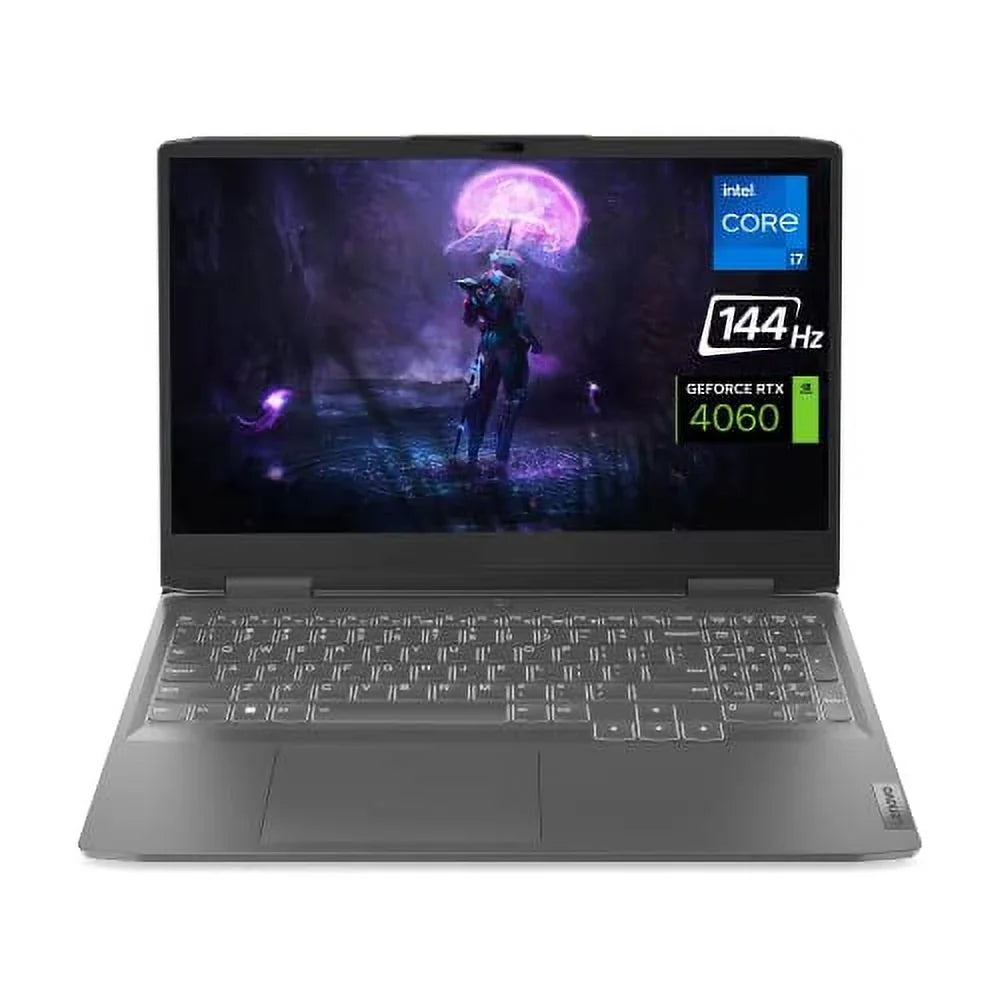 RJ45, Home, GeForce RAM, 6, Display, RTX 15.6" 13th PCIe Grey 512GB Windows Lenovo 144Hz NVIDIA 32GB Intel i7-13700H, KB, SSD, Webcam, Wi-Fi FHD Gaming DDR5 11 4060, HDMI, Gen LOQ Backlit Laptop,