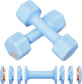 Training Weight 10lb Dumbbells Each) Strength Set- (2-5lb Home 3 Equipment Weights Women, Pair 8lb Colors for Gym A for Set 4lb Adjustable Free Workouts 6lb Men,Teens
