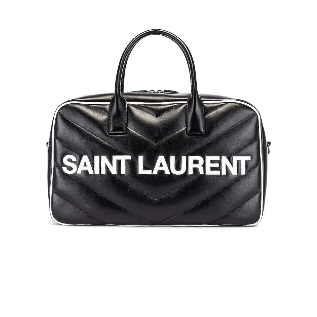 Duffel Miles Bowling Calf Saint New Black Leather Laurent 525145 Bag Logo