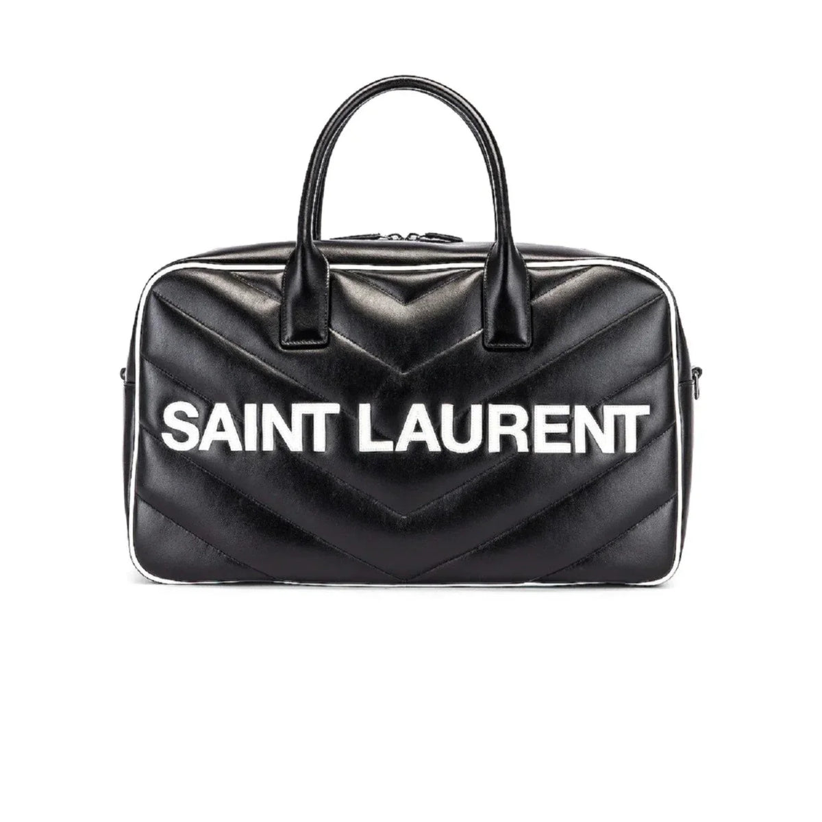 Duffel Miles Bowling Calf Saint New Black Leather Laurent 525145 Bag Logo
