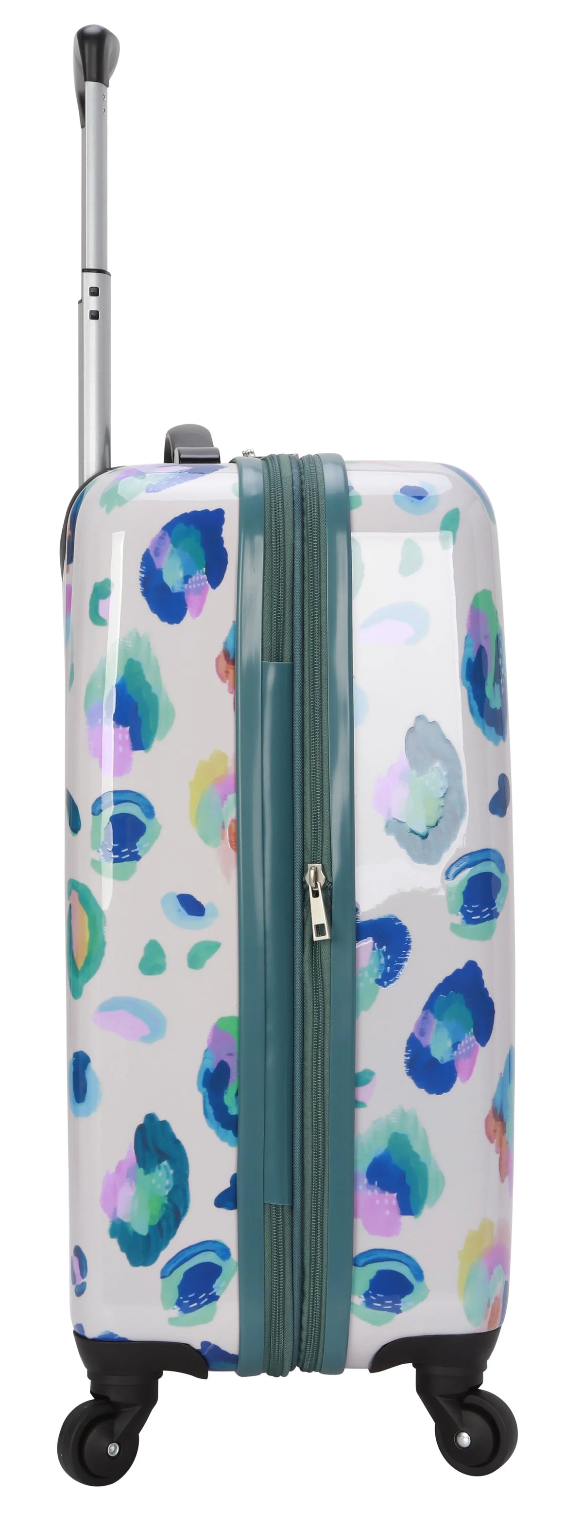 Hardside Leopard 21" Wild EttaVee Leopard Luggage, Print Child Cream