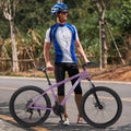 Disc Dual Mountain, Mountain Men's 26-inch Women's Bike, Frame，Purple Bike, City and Brakes, Alloy Magnesium 21-speed HALJEN