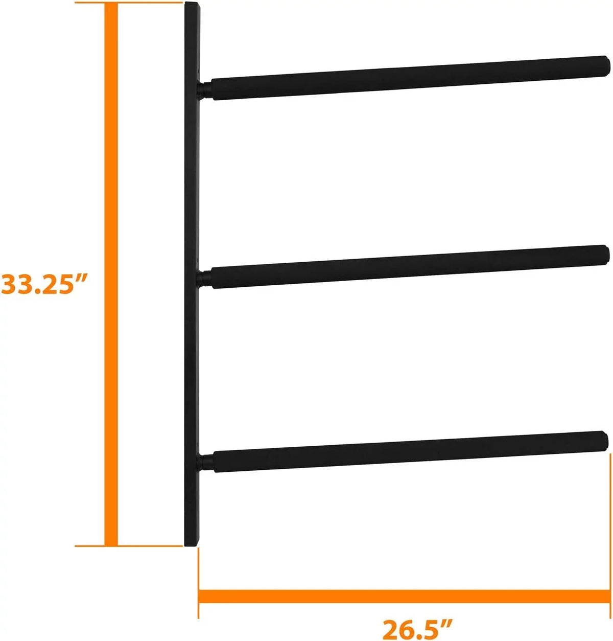 Store with Hanger 3.54" Yes4All 5.51" x Longboards, Mount Paddle Up Board to & Foam, Padded Heavy Racks, Surfboards, 34.25" Surfboard Black, Display 3 Wall x Duty Snowboards, Steel