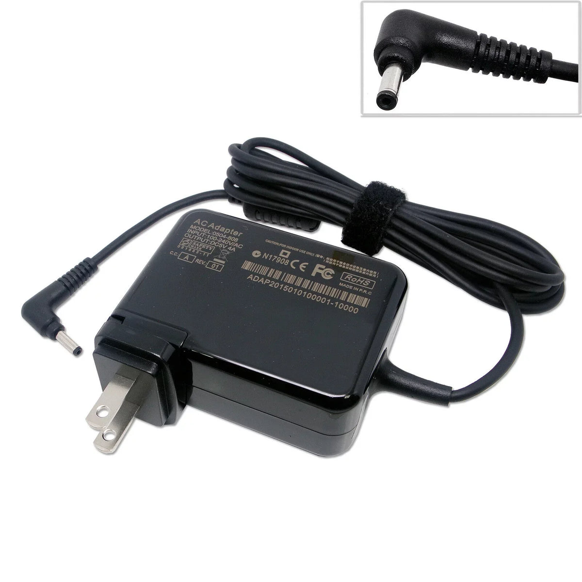 Charger Ideapad 11.6" 5V Adapter 4A 80R2001FUS 100S Lenovo AC 80R200BWUS, For