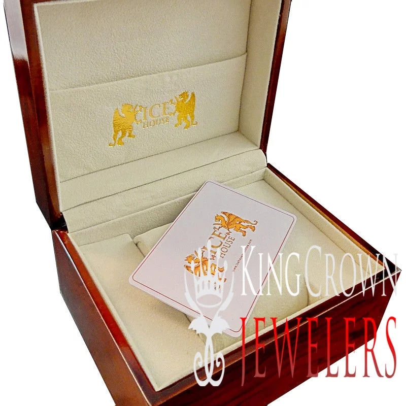 Watch W/Date Khronos Face Diamonds Jojino Roman Rodeo Jojo Tone Gold Joe Yellow Custom Simulated Function