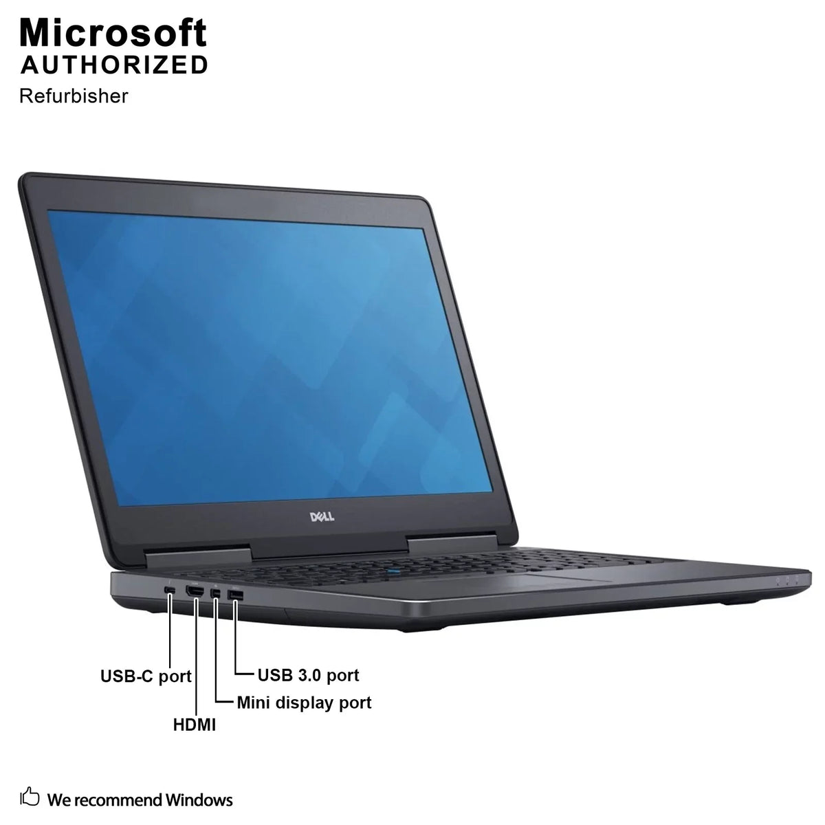 Precision MDP, Windows SSD, Grade 64 DDR4, 7510 Pro Bit-Multi-Language(EN/ES/FR) 8G Business Refurbished 15.6" Laptop, HDMI, Dell 500 i7-6920HQ A Core 2.9GHZ, 10 Intel
