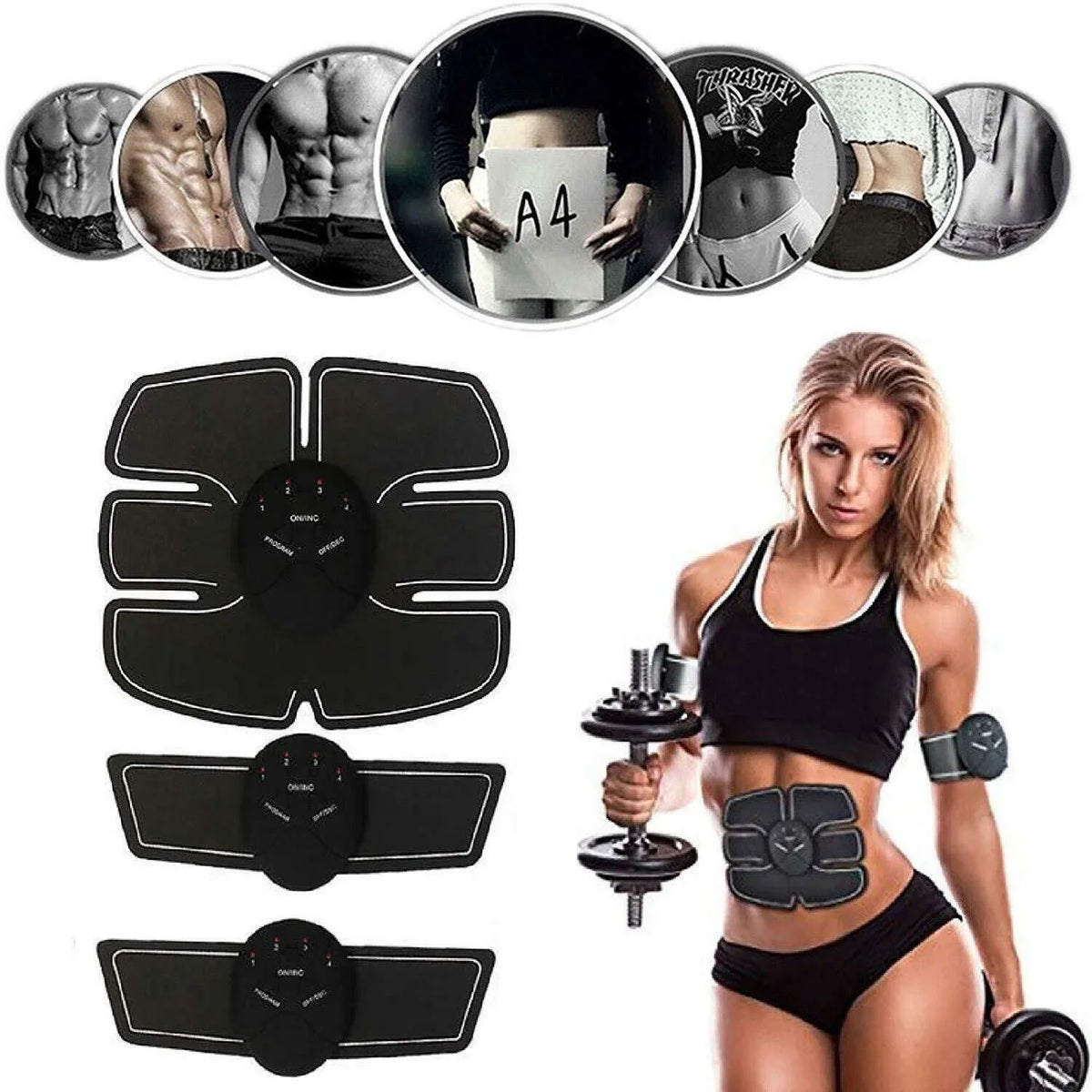 Burner Electric Toner Machine Belt Binder Muscle Gym Fitness Fat ABS Toning