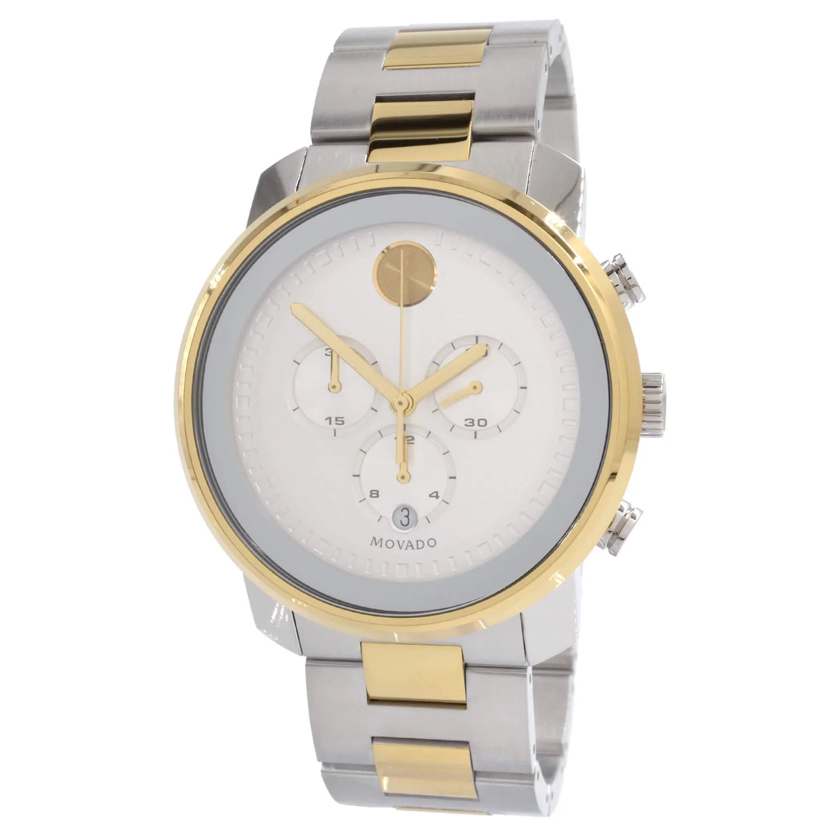 Watch Dial Chronograph Silver Bold 3600432 Men's Movado