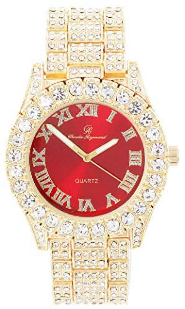 and King His&Hers Set Bling'ed Power to Hop Couples Watch Out The - Flaunt for On ST10325/ST10364 Dance Perfect Off and Hip Floor Queen (ST10327GldRed)