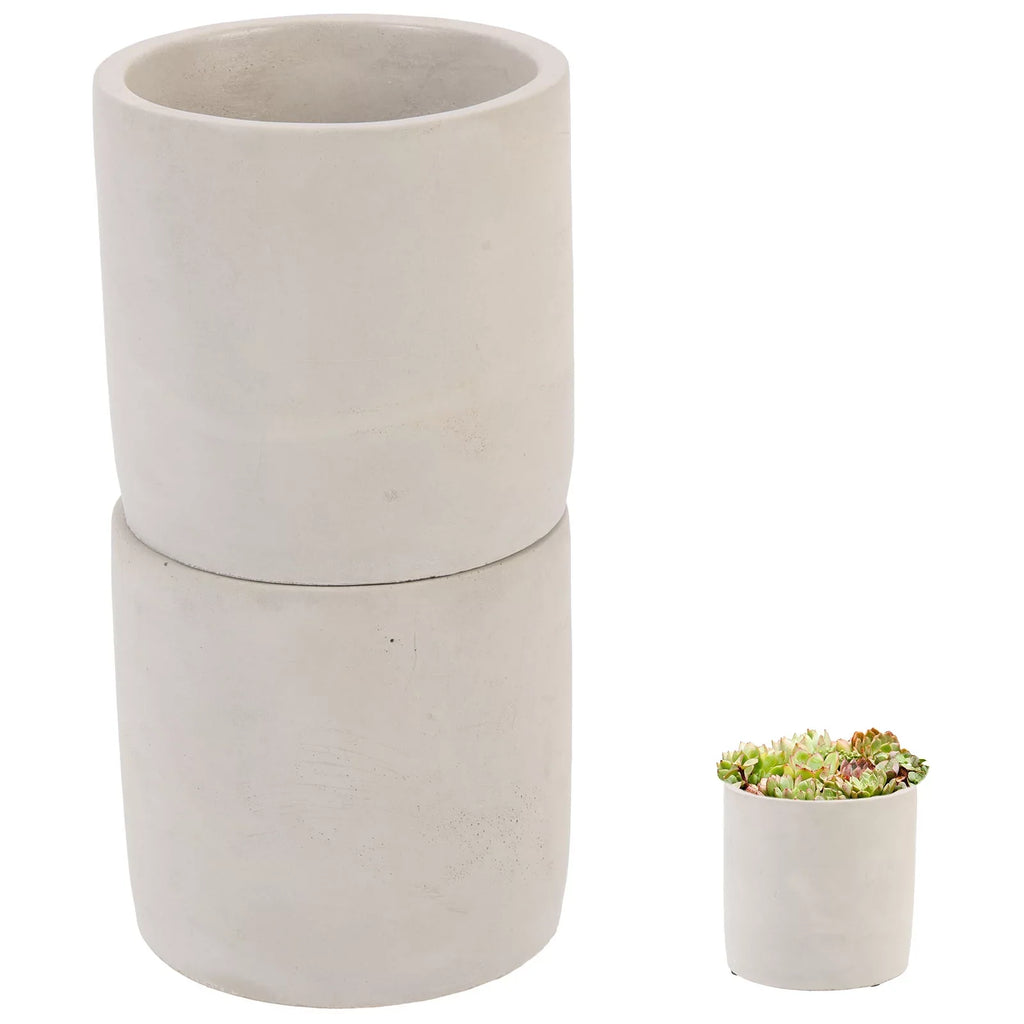Multi-function Pot Succulent Cement Flower 2Pcs Household Pot Planting