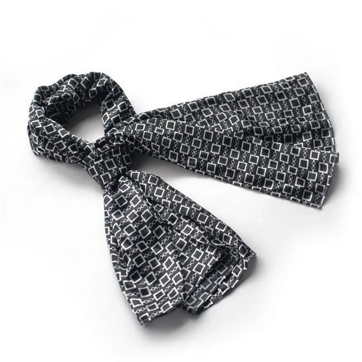 '- Square Fashion Blancho Chain Silky Large Black Luxuriant Design Scarf/Wrap/Shawl