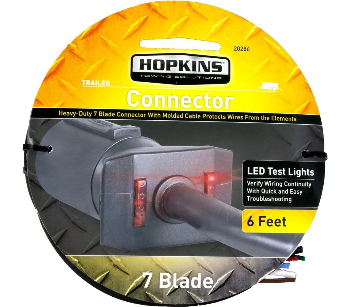 Cable 7 Blade End Test LED 20286 Trailer Solution Molded Hopkins Towing