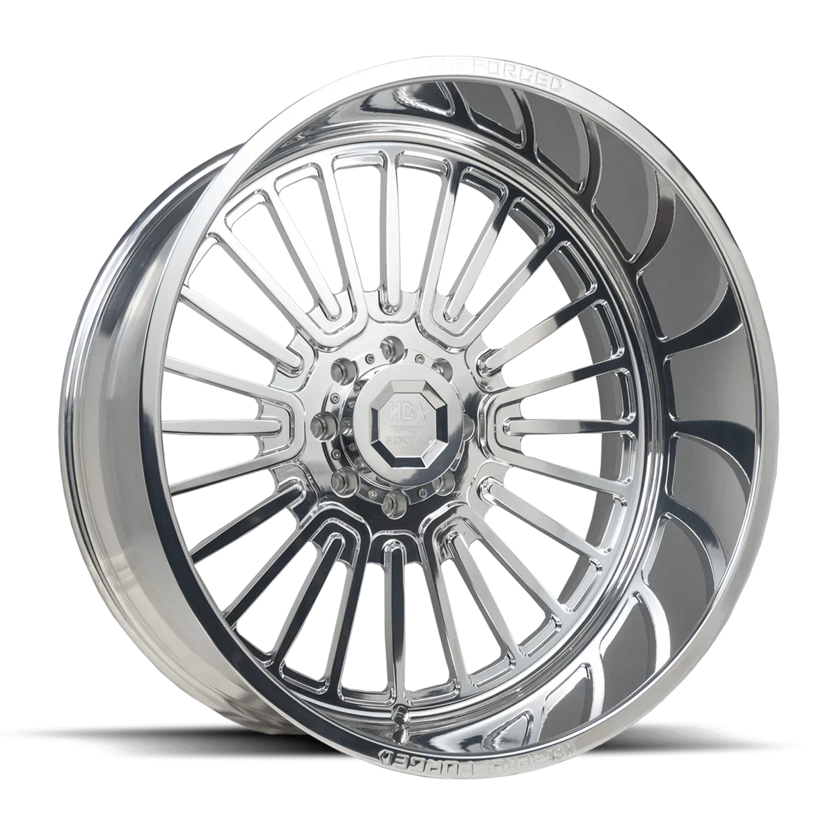 POLISHED 6 WHEEL LHD PRO 26X14 WARHOG -76ET HIGH 125CB HD LUXXX FORGED 6X139.7