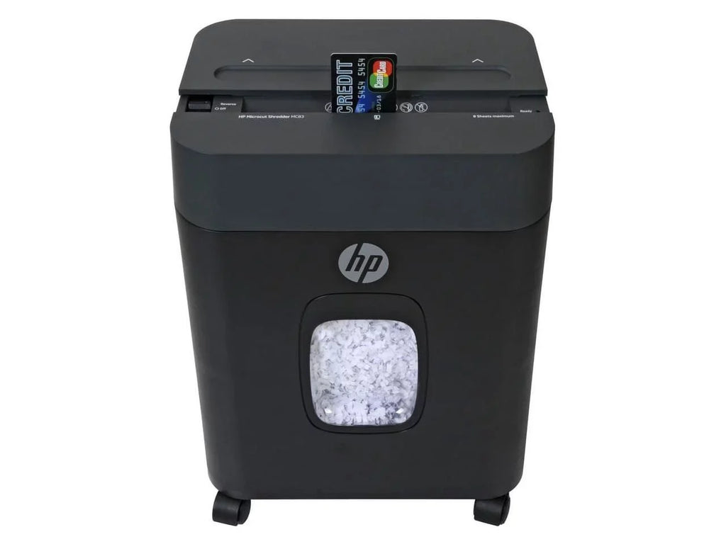 Wastebin Down MC83 gal Time Paper Card, 3 for Minute 8.75" Minute 40 Envelope 3.40 Capacity Credit 8 Pass - Shredder - Cut - - shredding Royal - Per - Throat Run Time - Staples, Cool Paper, Micro