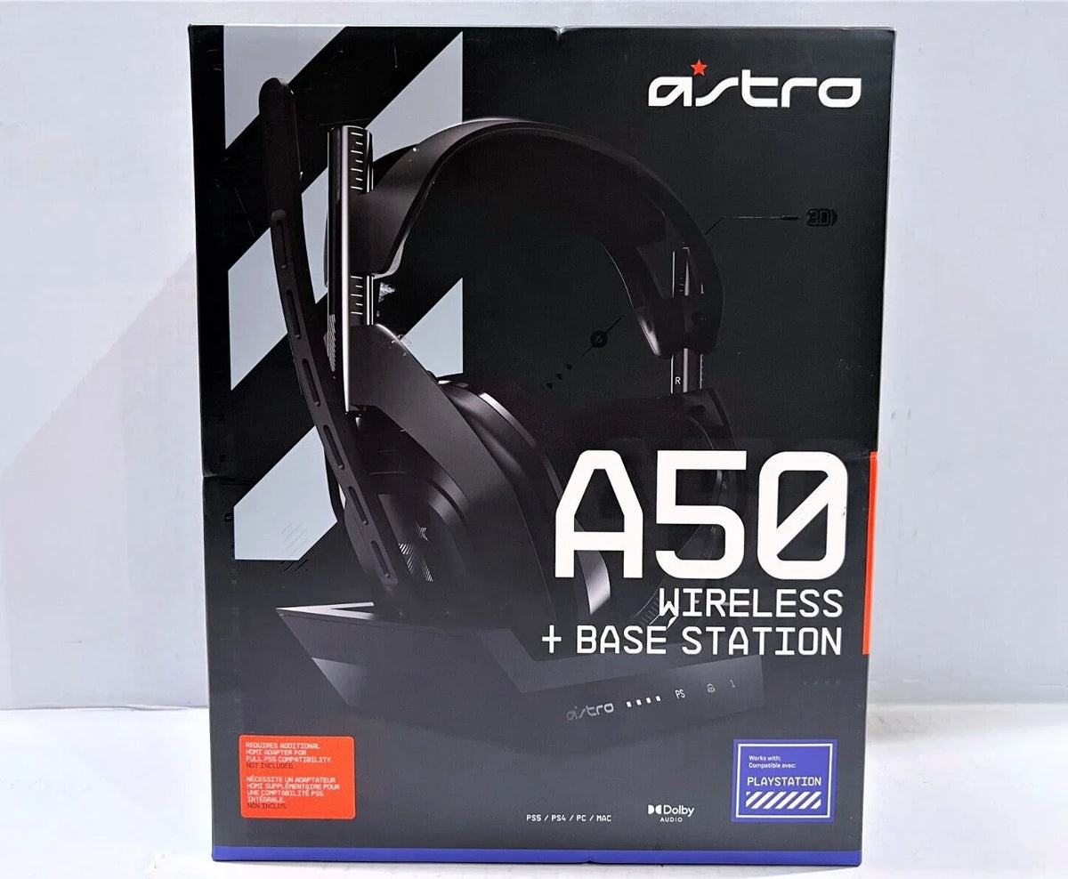 Black - PS5 - Base Gen 4th Preowned MAC PC A50 Wireless Station + Astro PS4 Gaming Headset