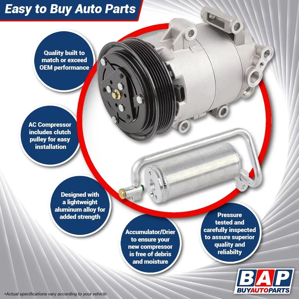 w/ - A/C Drier AC Compressor 1993 Buyautoparts Ford Ranger For 1992