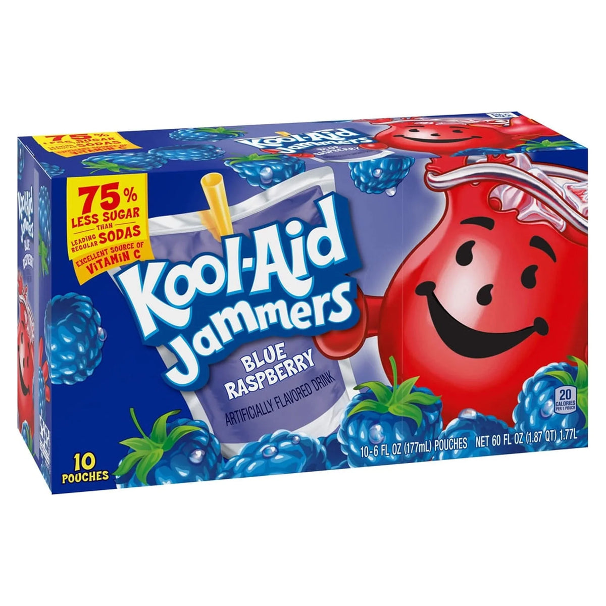 Jammers Blue Drink, Kool-Aid of Raspberry (Pack 6) Fruit