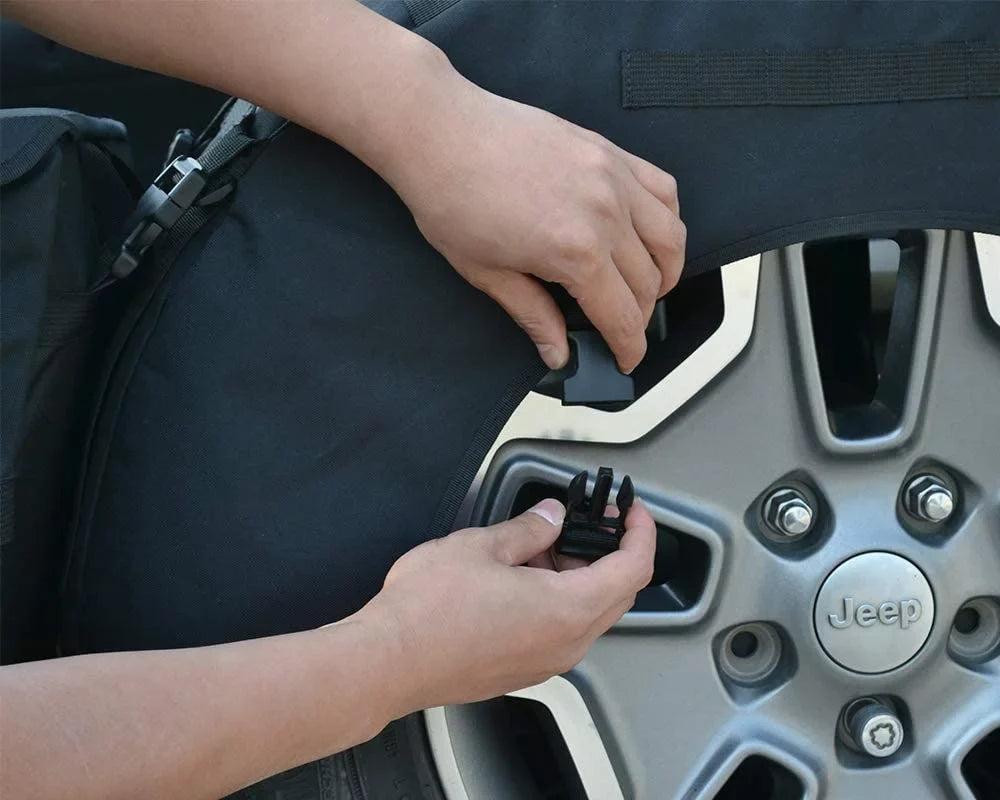 JT Organizer Bag fit Outdoor Organizer JL and Gear 35" Off-Road Bags Spare RV Tools Cargo Tire Camping JK iFJF for Wrangler SUV Trucks TJ JLU JKU Trash Tire