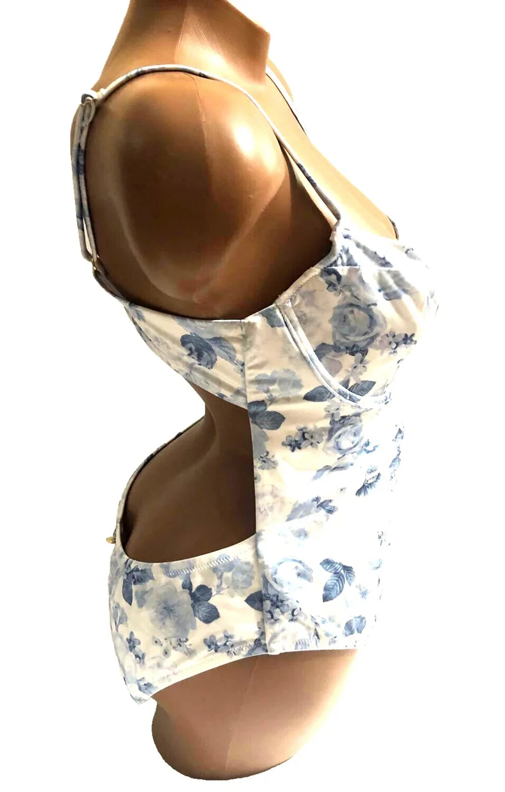 Essential Blue X-Large One Toile Piece Size Swimsuit Secret Victoria's NWT Rose White Wicked