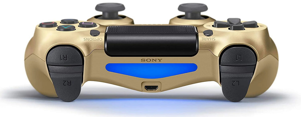 Controller BOLT For + Black Bundle. Gaming Dual Wireless PS4 Gold Pre-Owned Shock Console Like AXTION New) Controller PS4 (Refurbished: for Chatpad Sony