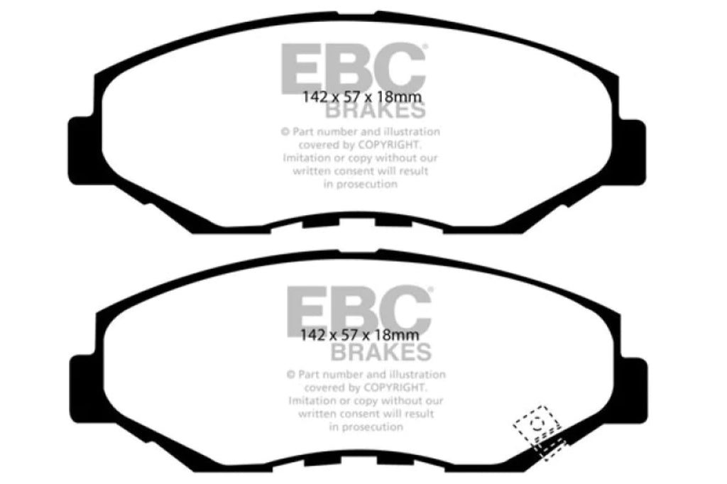 select: ILX 2012-2021 Ultimax2 HONDA Hybrid Brake Front Fits Acura Pads HONDA CIVIC, EBC 13-15 1.5 CR-V 2012-2016