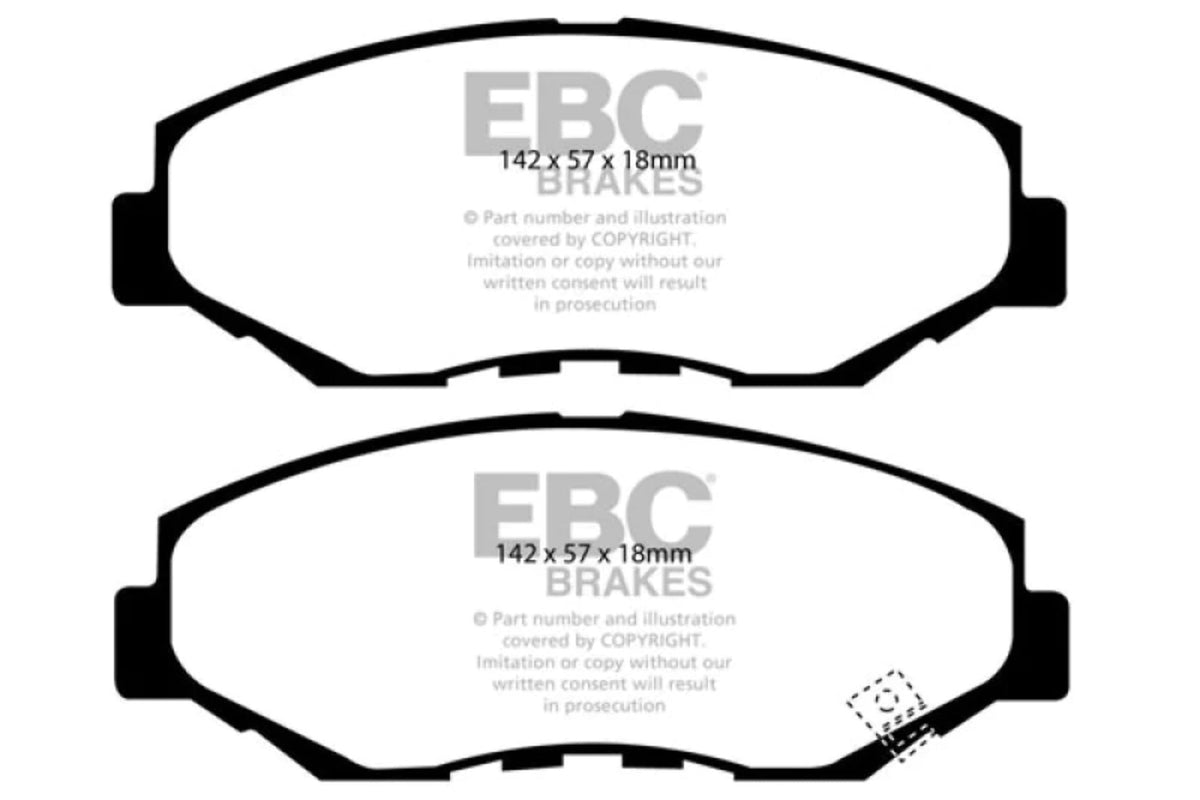 select: ILX 2012-2021 Ultimax2 HONDA Hybrid Brake Front Fits Acura Pads HONDA CIVIC, EBC 13-15 1.5 CR-V 2012-2016