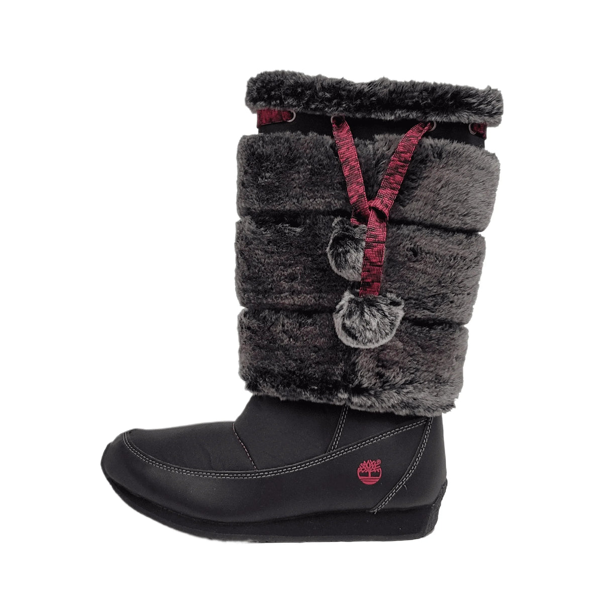US Black Timberland Preschool Tall Youth Winterberry size 59794 1.5 Boot Fur Medium