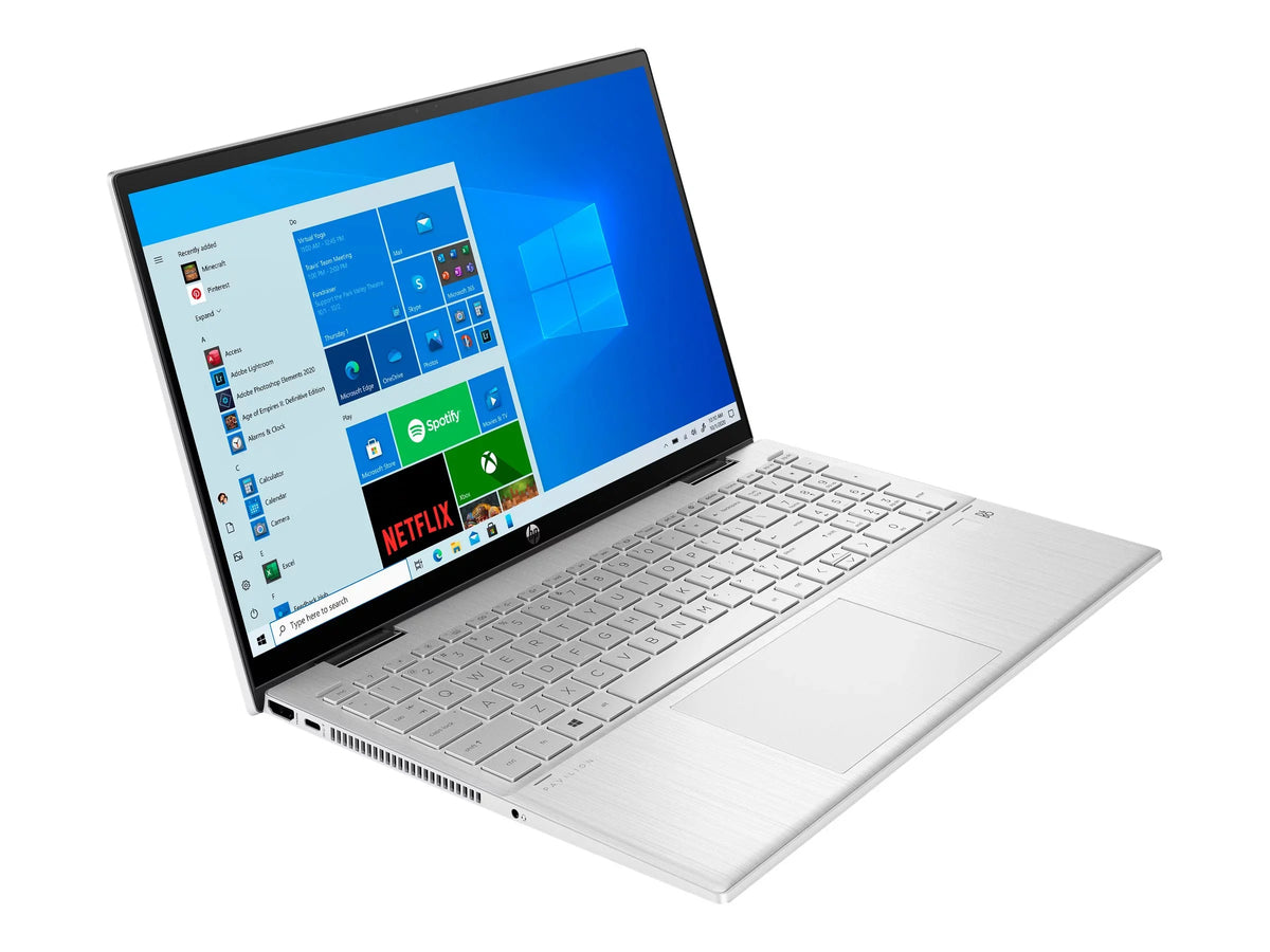 (Full natural Xe 64-bit Win 2.4 US design i5 x360 Intel Pavilion Wi-Fi Home - GB 512 15.6" Iris IPS x 1920 Core - 1135G7 - Flip touchscreen HP 10 GB SSD 6 - - 1080 HD) RAM NVMe Laptop - silver 8 15-er0051nr - - - / kbd: GHz - Graphics