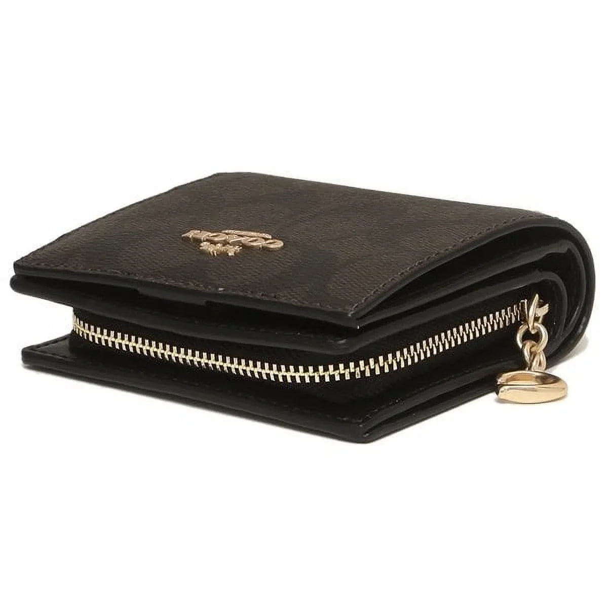 Black) (Brown Snap In Canvas / Women's Signature Coach Wallet